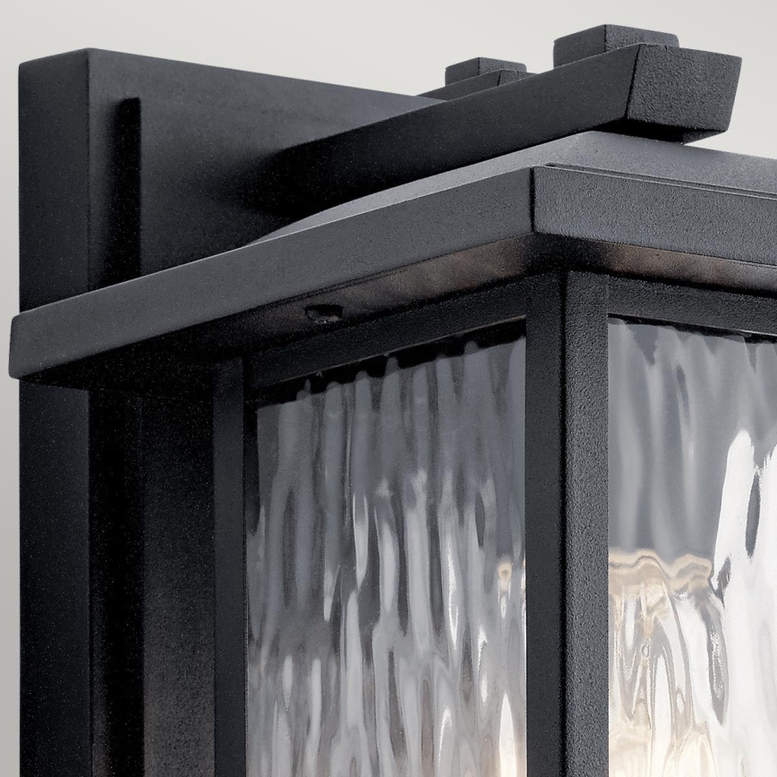Kichler - Buitenwandlamp CAPPANNA S 1xE27/60W/230V IP44 zwart