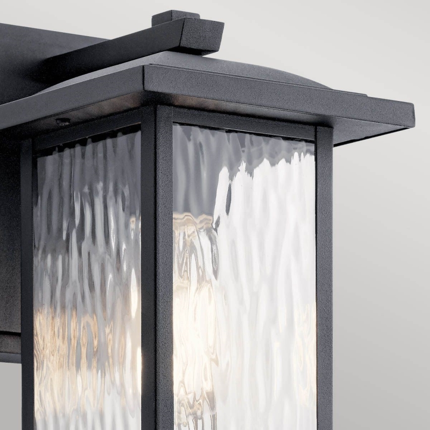 Kichler - Wandlamp voor buiten CAPPANNA 1xE27/60W/230V IP44 zwart