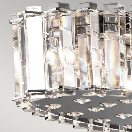Kichler - LED Badkamerkroonluchter aan een koord CRYSTAL SKYE 12xG9/3W/230V IP44