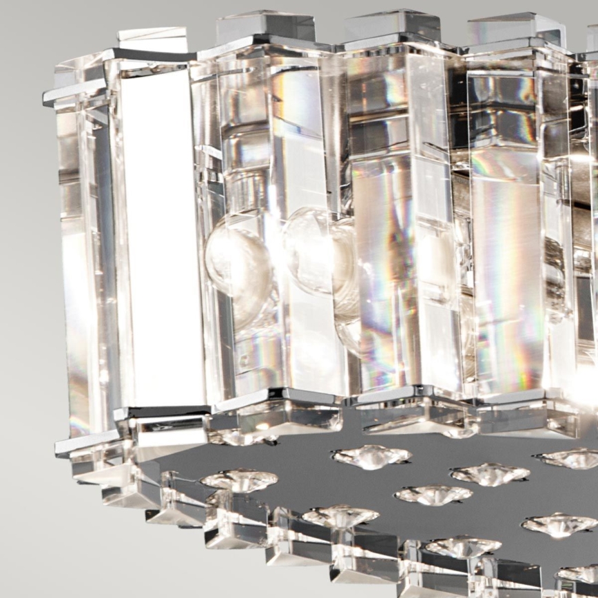 Kichler - LED Badkamerkroonluchter aan een koord CRYSTAL SKYE 12xG9/3W/230V IP44