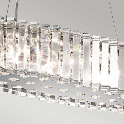 Kichler - LED Badkamerkroonluchter aan een koord CRYSTAL SKYE 8xG9/3W/230V IP44