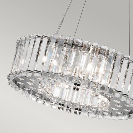 Kichler - LED Badkamerkroonluchter aan een koord CRYSTAL SKYE 6xG9/3W/230V IP44