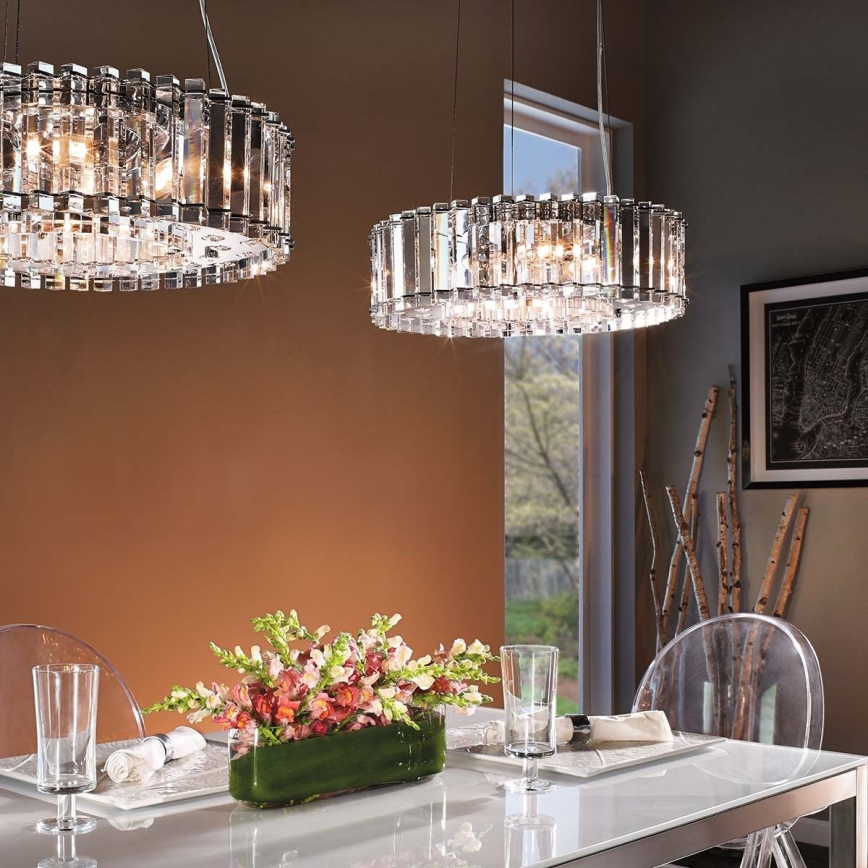 Kichler - LED Badkamerkroonluchter aan een koord CRYSTAL SKYE 8xG9/3W/230V IP44