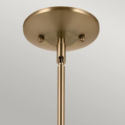 Kichler - Hanglamp met vaste pendel DEELA 1xE27/60W/230V diameter 17,8 cm messing