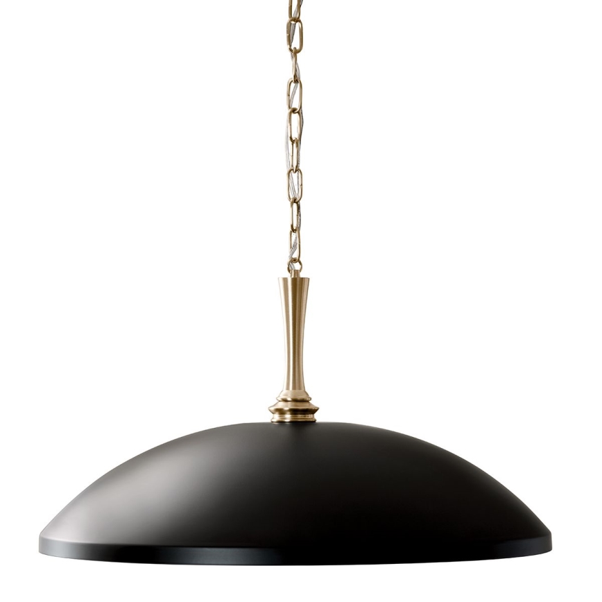 Kichler - Hanglamp aan een ketting DELAROSA 1xE27/60W/230V zwart/messing