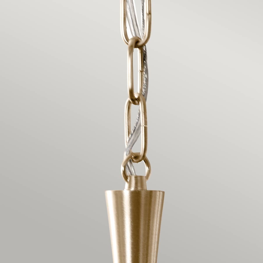 Kichler - Hanglamp aan een ketting DELAROSA 1xE27/60W/230V zwart/messing