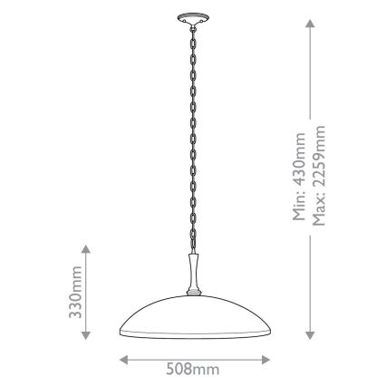 Kichler - Hanglamp aan een ketting DELAROSA 1xE27/60W/230V zwart/messing