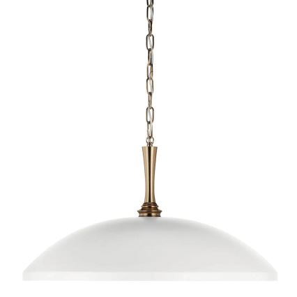 Kichler - Hanglamp aan een ketting DELAROSA 1xE27/60W/230V wit/messing