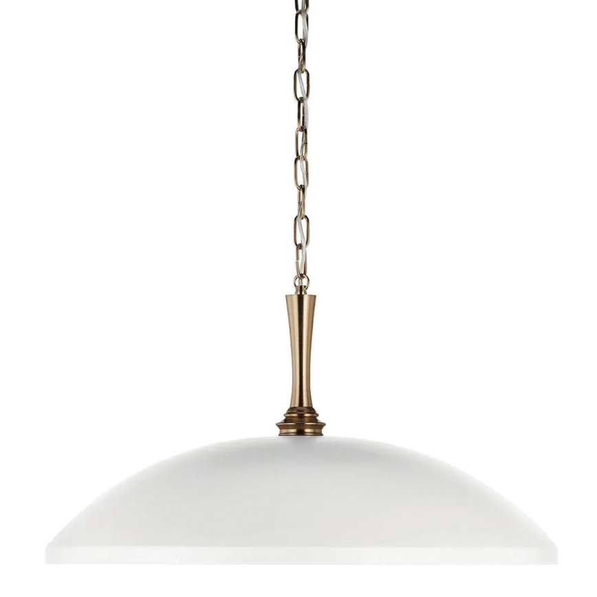 Kichler - Hanglamp aan een ketting DELAROSA 1xE27/60W/230V wit/messing