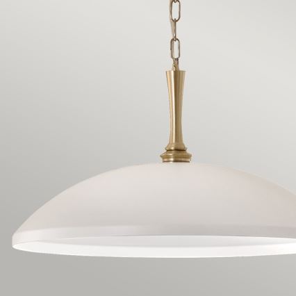 Kichler - Hanglamp aan een ketting DELAROSA 1xE27/60W/230V wit/messing