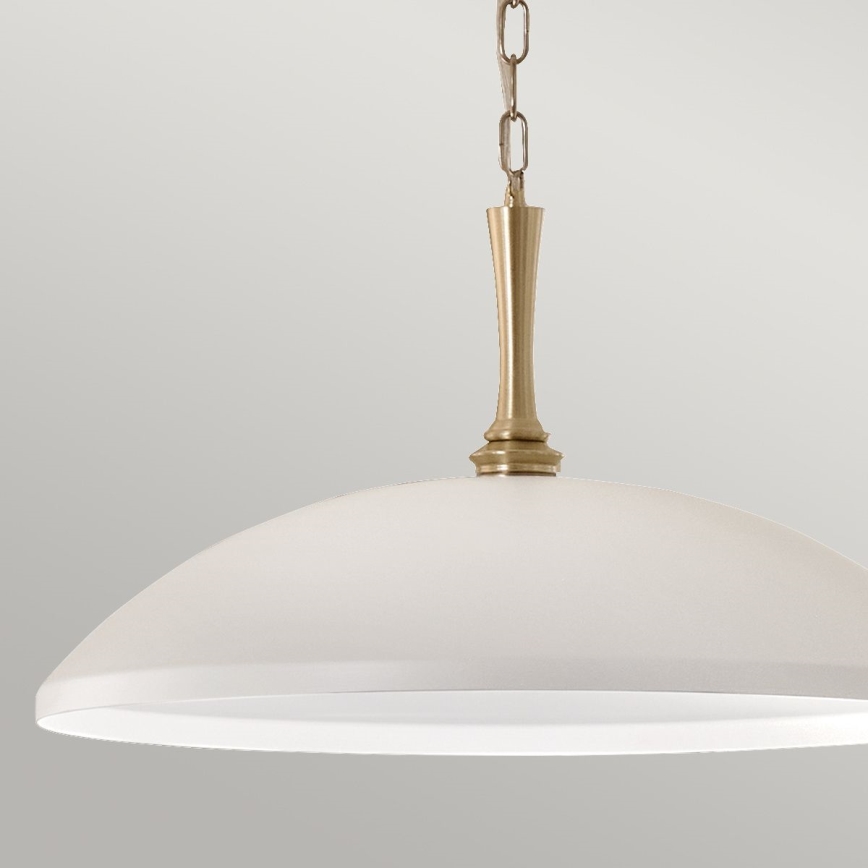 Kichler - Hanglamp aan een ketting DELAROSA 1xE27/60W/230V wit/messing