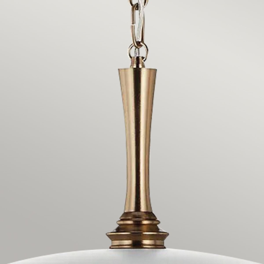 Kichler - Hanglamp aan een ketting DELAROSA 1xE27/60W/230V wit/messing