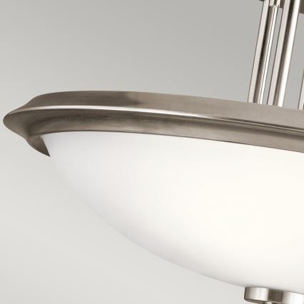 Kichler - Bevestigde hanglamp DREYFUS 3xE27/60W/230V mat chroom