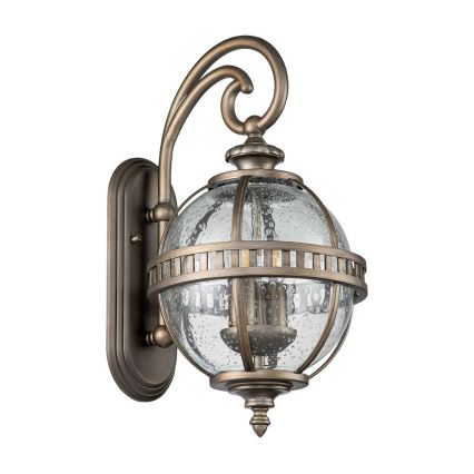 Kichler - Wandlamp voor buiten HALLERON 2xE14/40W/230V IP44