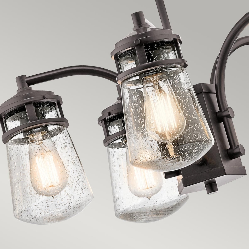 Kichler - Buiten hanglamp op een paal LYNDON 5xE27/60W/230V IP44