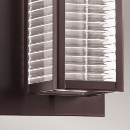 Kichler - LED Buitenwandlamp SOREL 1xGU10/7W/230V IP44 bruin