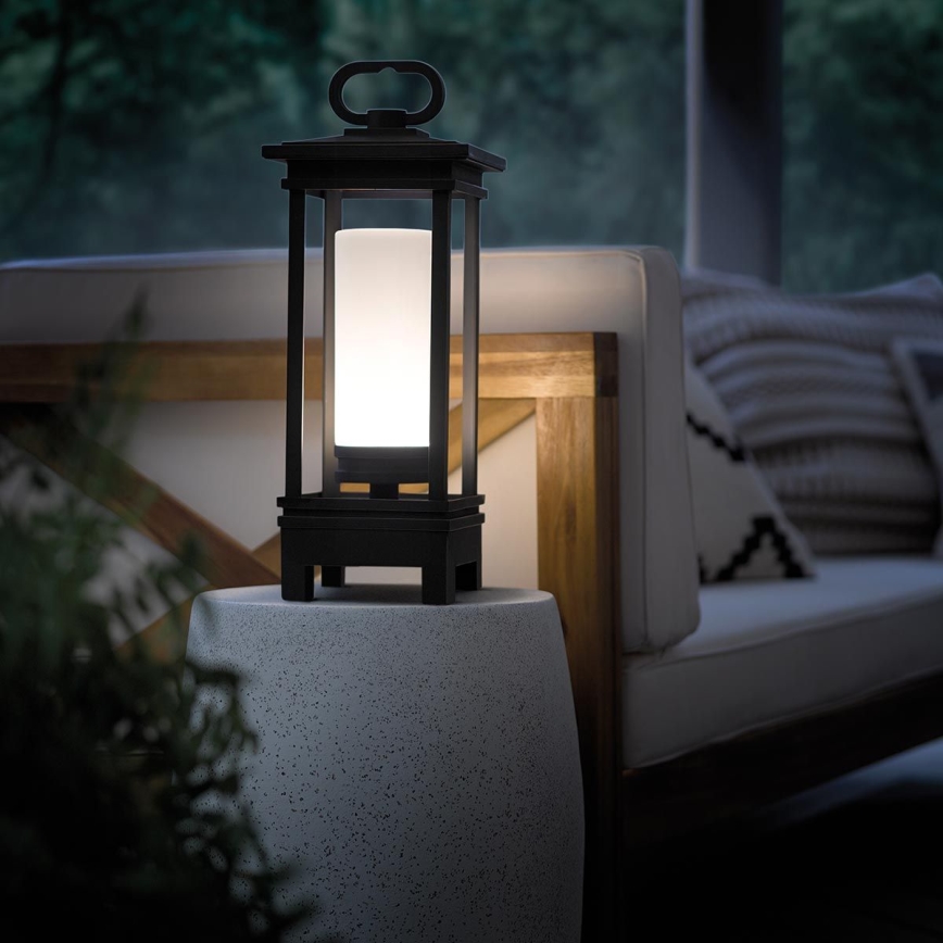 Kichler - LED Buiten oplaadbaar tafellamp met een luidspreker SOUTH HOPE LED/3W/230V 8800 mAh IP44