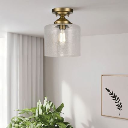 Kichler - Plafondlamp WINSLOW 1xE27/60W/230V diameter 21,6 cm messing
