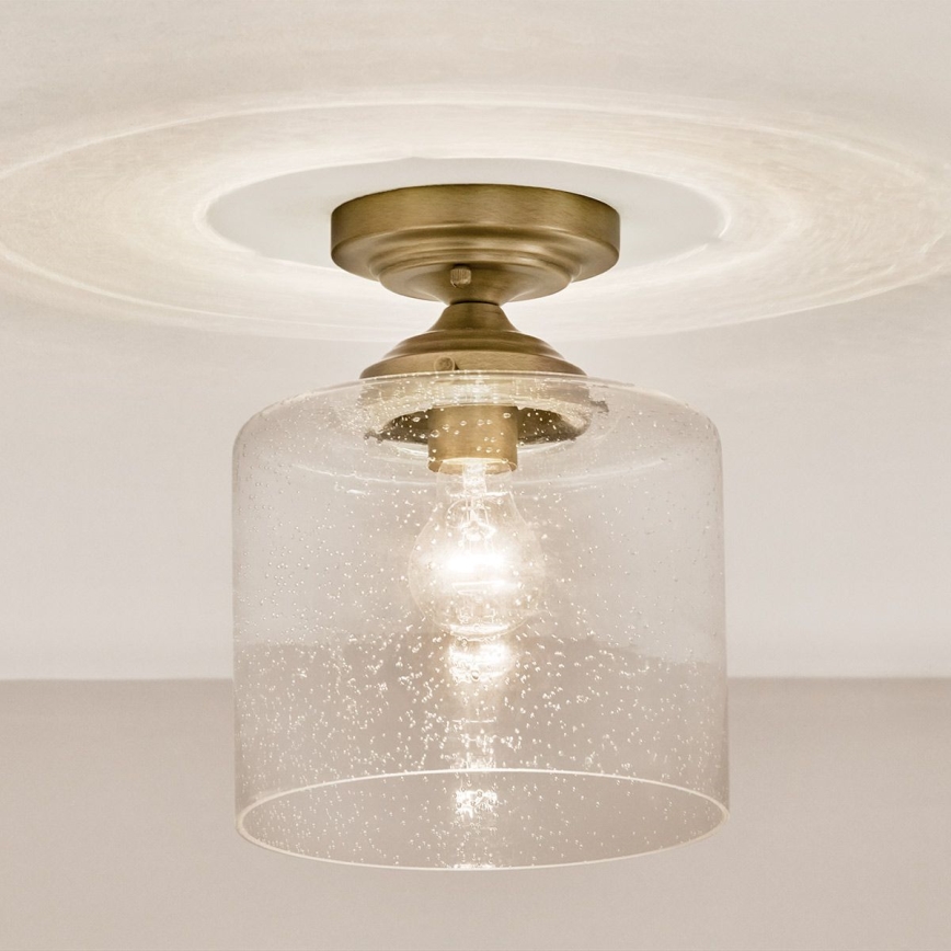 Kichler - Plafondlamp WINSLOW 1xE27/60W/230V diameter 21,6 cm messing
