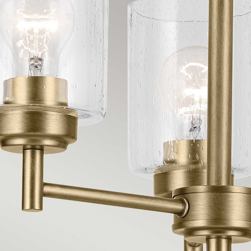 Kichler - Hanglamp aan een ketting WINSLOW 3xE27/60W/230V diameter 45,8 cm messing
