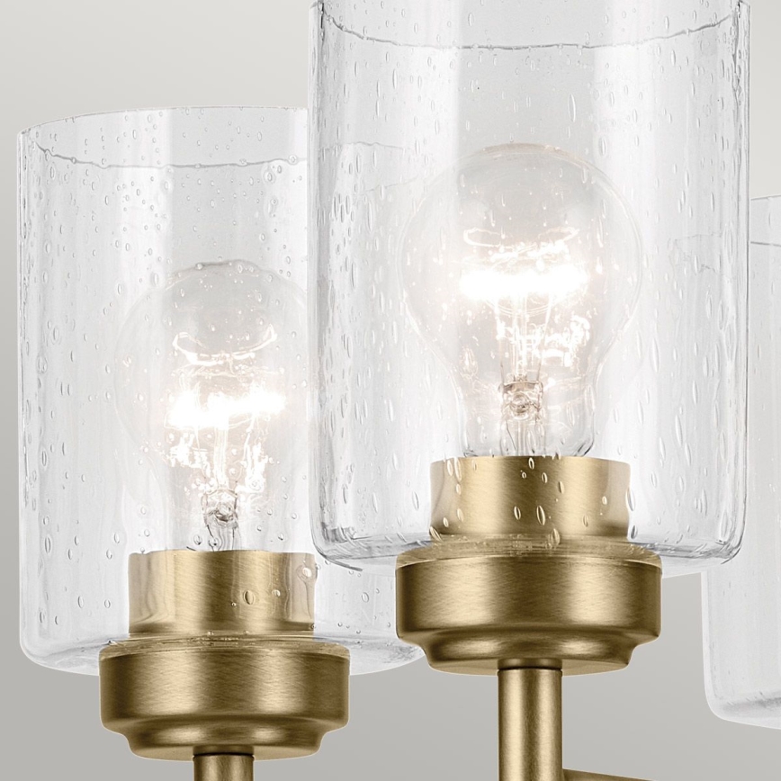 Kichler - Hanglamp aan een ketting WINSLOW 5xE27/60W/230V diameter 50,2 cm messing