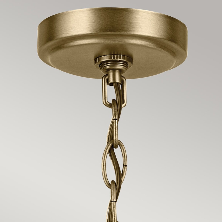 Kichler - Hanglamp aan een ketting WINSLOW 5xE27/60W/230V diameter 50,2 cm messing