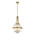 Kichler - Kroonluchter met stang ASTER 3xE14/60W/230V messing