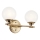 Kichler - LED Badkamer wandlamp BENNO 2xG9/3W/230V IP44 messing