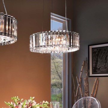 Kichler - LED Badkamerkroonluchter aan een koord CRYSTAL SKYE 8xG9/3W/230V IP44