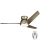 Kichler - LED dimbare plafondventilator ERIS LED/10W/230V mat chroom IP44 + afstandsbediening