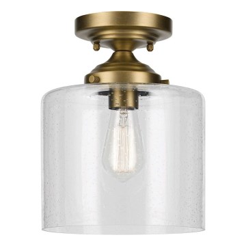 Kichler - Plafondlamp WINSLOW 1xE27/60W/230V diameter 21,6 cm messing