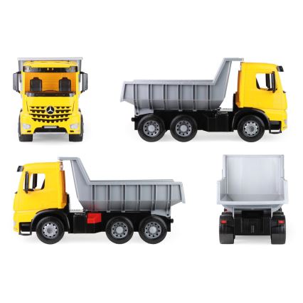 Kiepwagen Mercedes GIGA TRUCKS 65 cm geel/grijs