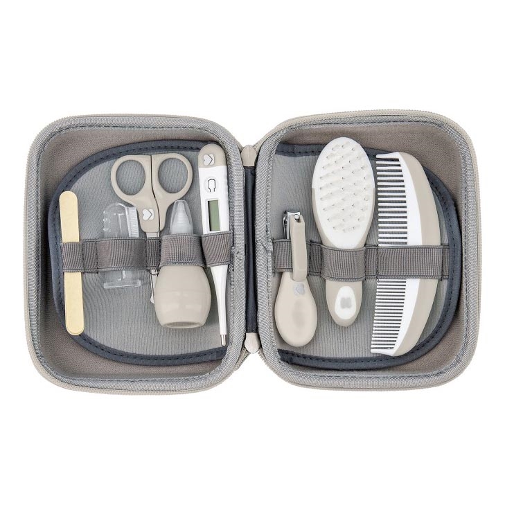 KikkaBoo - Babyverzorgingsset 8 st. grijs/beige
