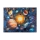 Kinder antislip vloerkleed PRINT 3D 80x150 cm planeten/veelkleurig