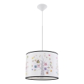 Kinder hanglamp aan een koord OWLS 1xE27/15W/230V diameter 40 cm uilen