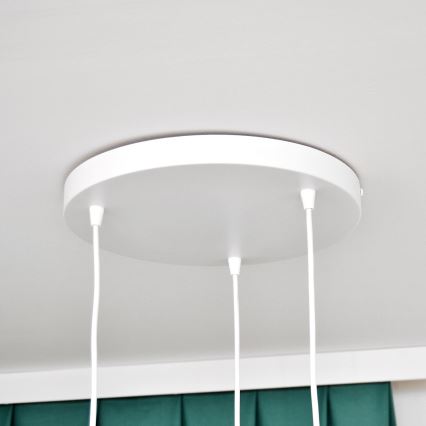 Kinder hanglamp aan een koord STARS 3xE27/15W/230V blauw/roze/geel