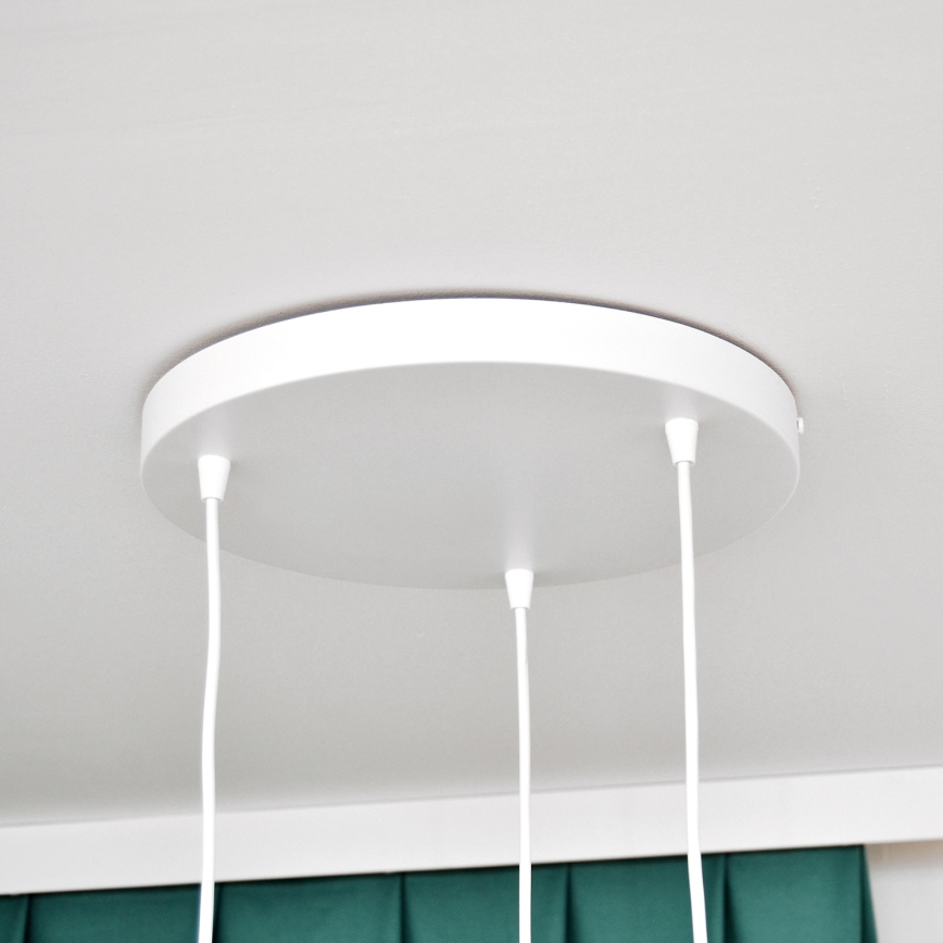 Kinder hanglamp aan een koord STARS 3xE27/15W/230V blauw/roze/geel