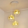 Kinder hanglamp aan een koord STARS 3xE27/15W/230V geel/wit