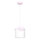 Kinder hanglamp aan een koord SWEET 1xE27/15W/230V wit/roze/vlinder