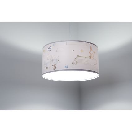 Kinder hanglamp aan een koord SWEET DREAMS 1xE27/60W/230V diameter 30 cm