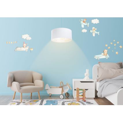 Kinder hanglamp aan een koord SWEET DREAMS 1xE27/60W/230V diameter 30 cm