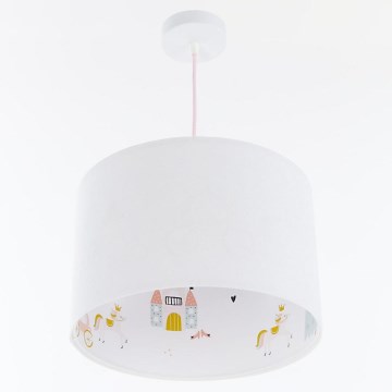 Kinder hanglamp aan een koord SWEET DREAMS 1xE27/60W/230V diameter 30 cm