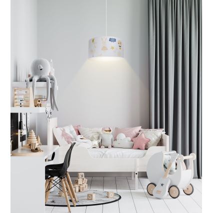 Kinder hanglamp aan een koord SWEET DREAMS 1xE27/60W/230V diameter 30 cm