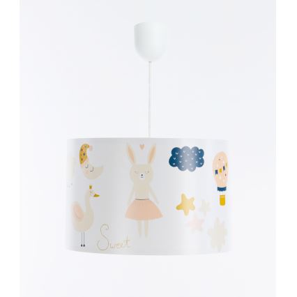 Kinder hanglamp aan een koord SWEET DREAMS 1xE27/60W/230V diameter 30 cm