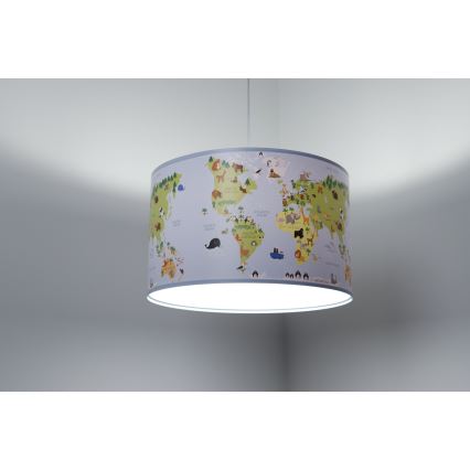 Kinder hanglamp aan een koord SWEET DREAMS 1xE27/60W/230V diameter 30 cm