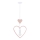 Kinder ophanglamp HEART 1xE27/20W/230V roze/wit