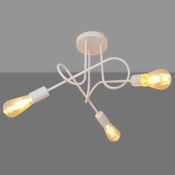 Kinder plafondlamp OXFORD 3xE27/15W/230V wit