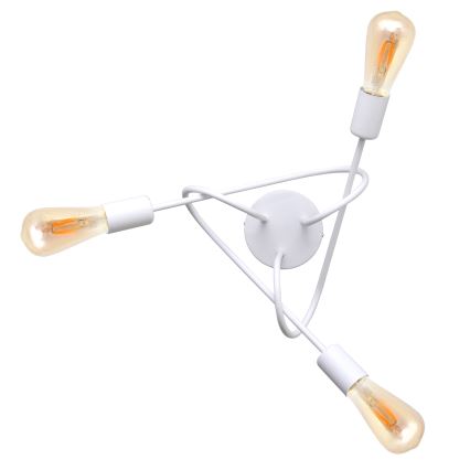 Kinder plafondlamp OXFORD 3xE27/15W/230V wit