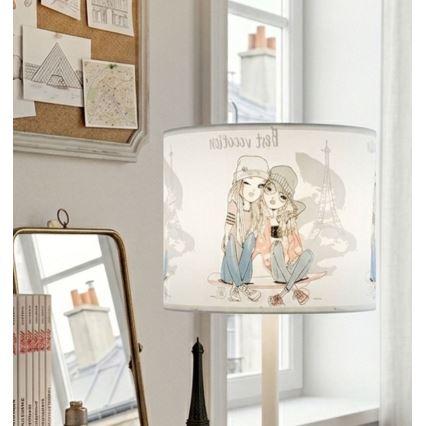 Kinder-tafellamp GIRLS VIBES 1x E27/60W/230V, Ø 18 cm Paris