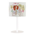 Kinder tafellamp GIRLS VIBES 1xE27/60W/230V Ø 18 cm voor meisjes